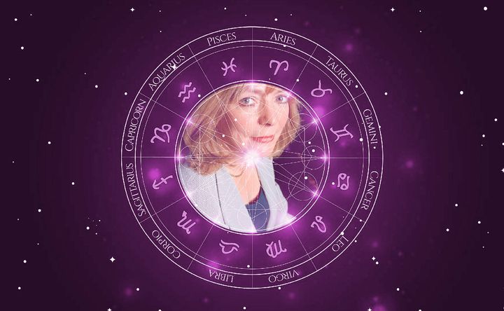 Imagem representando o mapa astral de Alison Steadman