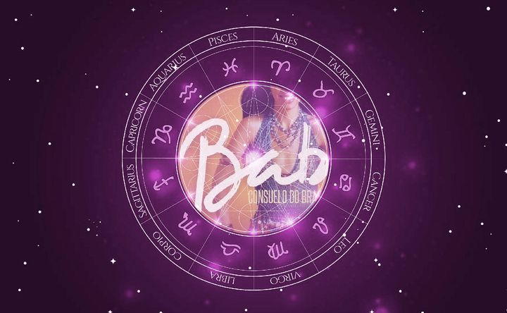 Imagem representando o mapa astral de Baby do Brasil (Baby Consuelo)