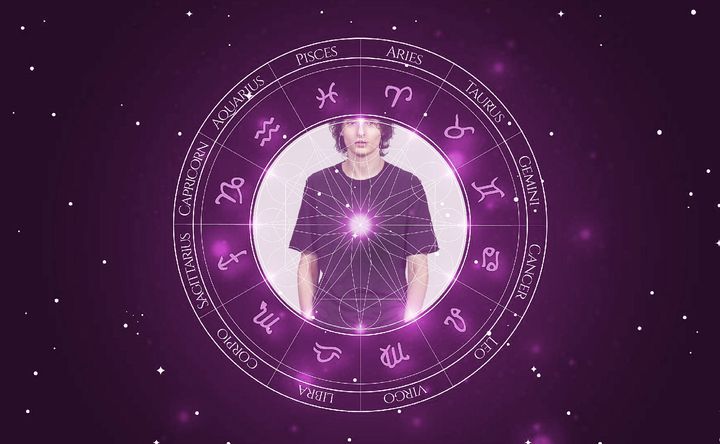 Imagem representando o mapa astral de Finn Wolfhard