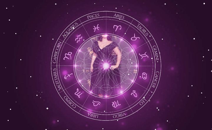 Imagem representando o mapa astral de Kether Donohue