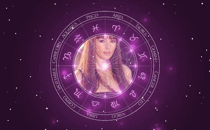 Imagem representando o mapa astral de Monica Bellucci